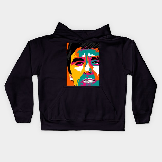 Miami Tony Kids Hoodie by Lastlaugh 